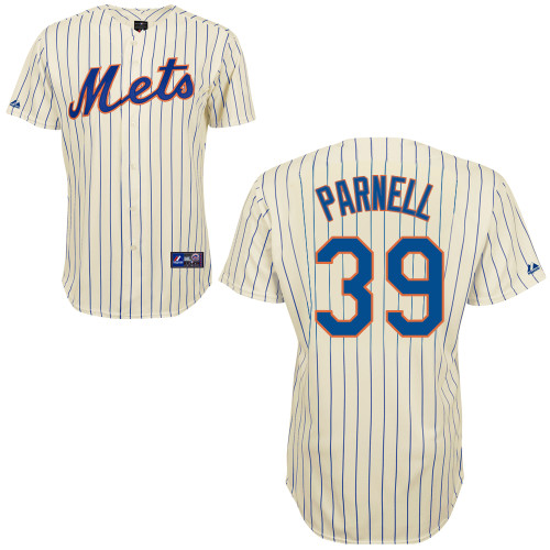 Bobby Parnell #39 Youth Baseball Jersey-New York Mets Authentic Home White Cool Base MLB Jersey